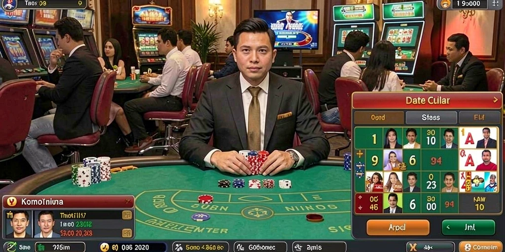 Tampilan menarik dari permainan slot pertama.