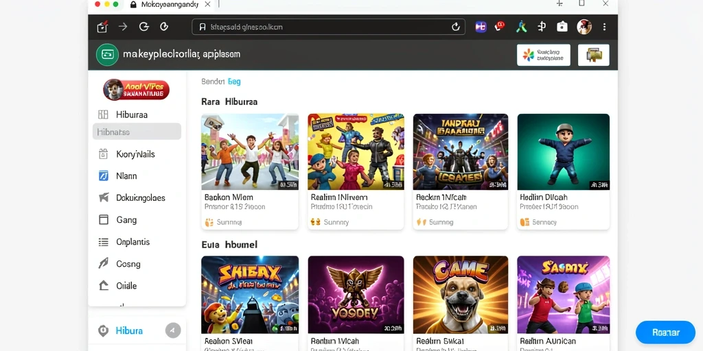 Screenshot aplikasi 9N9N menampilkan antarmuka yang menarik.