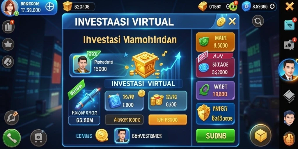 Tampilan menu utama DEWI11 yang menarik dan mudah dinavigasi.