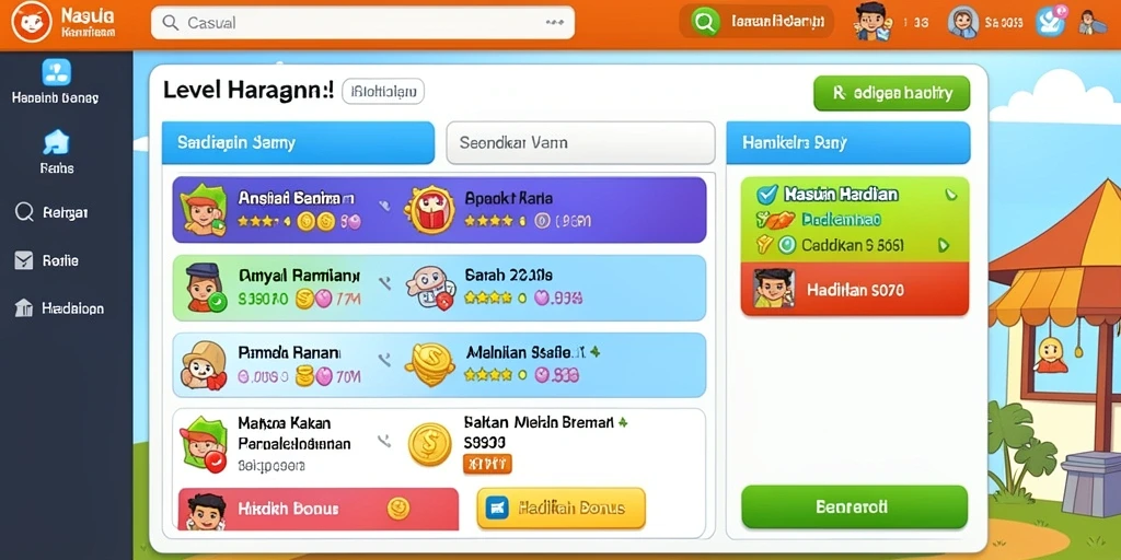 Tampilan antarmuka yang modern dan menarik.