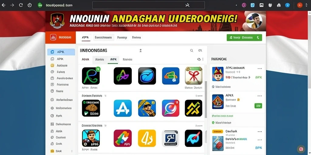 Menu utama GN777 yang intuitif dan mudah dinavigasi.
