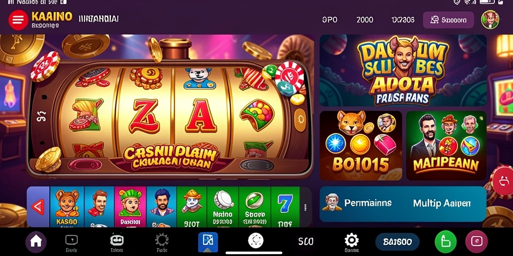 Tampilan permainan slot yang menarik dan penuh warna.