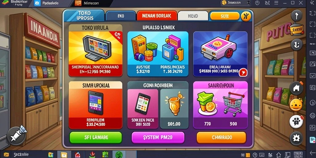 Screenshot pertama menunjukkan tampilan utama game dengan grafis menarik.